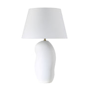 Katya 25" Height Table Lamp, White-Table Lamp-DECOROLALA