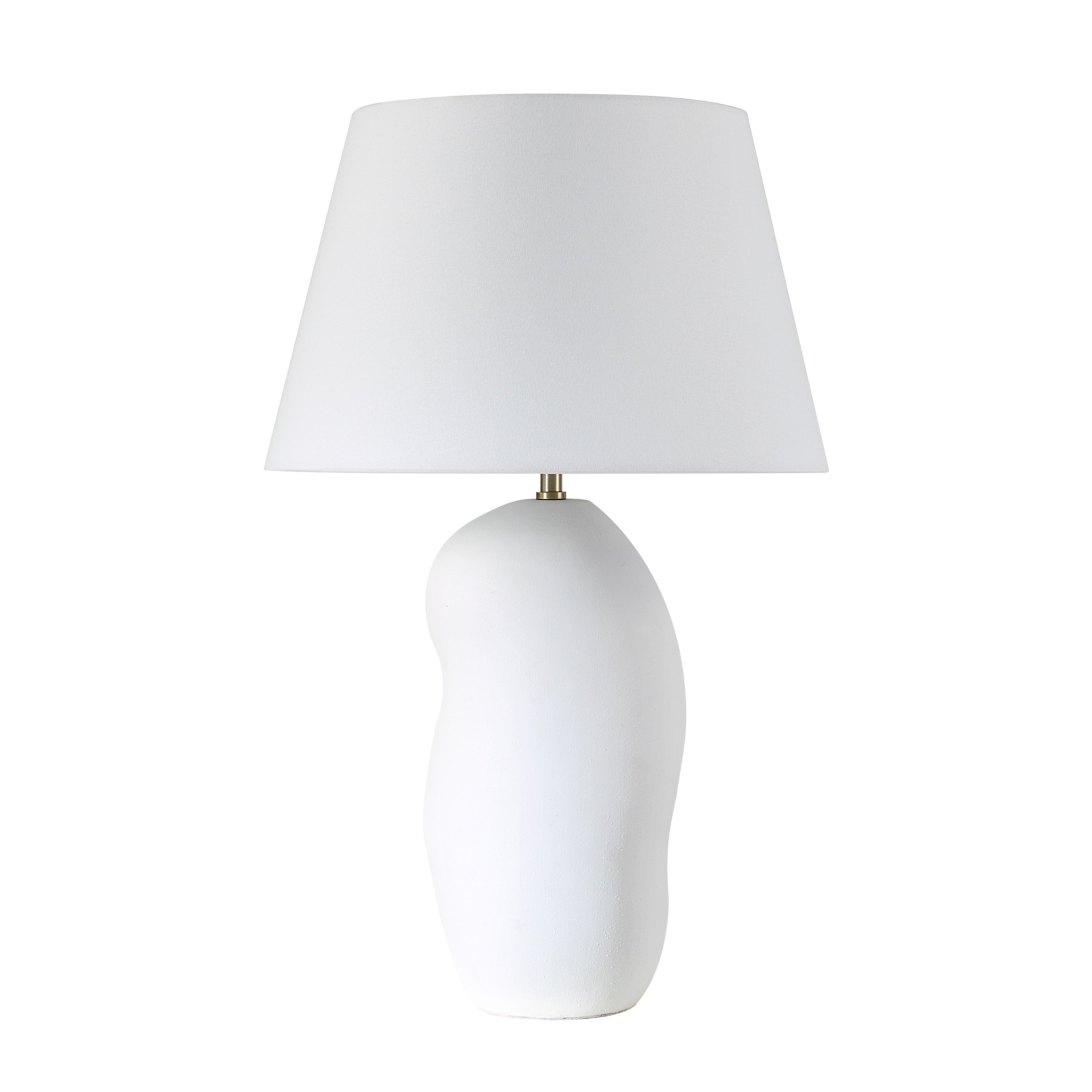 Katya 25" Height Table Lamp, White-Table Lamp-DECOROLALA