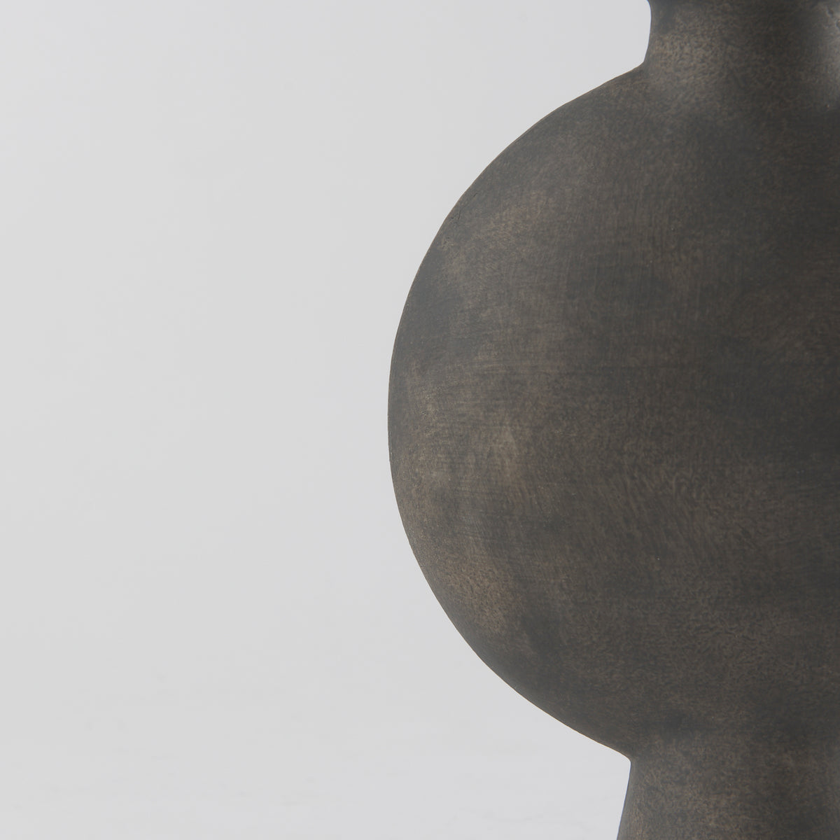 Kaz 6.7L x 5.5W x 11.2H Earthy Brown Ceramic Vase-Vase-DECOROLALA