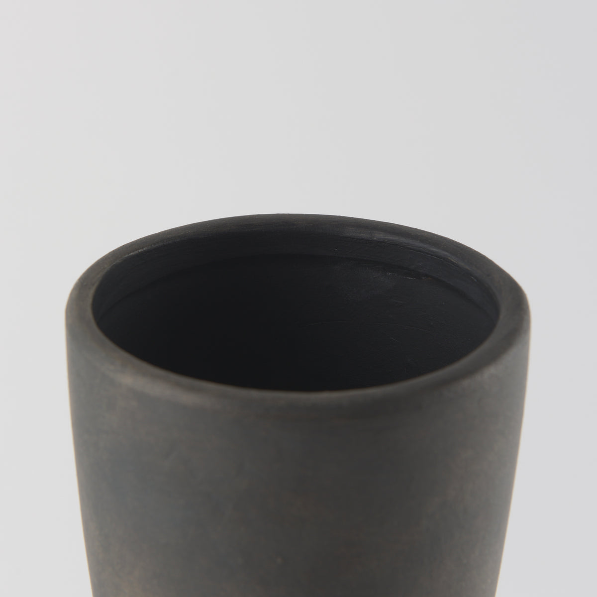 Kaz 8.3L x 3.9W x 16.7H Earthy Brown Ceramic Vase-Vase-DECOROLALA