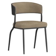 Kazan Dining Chair - Dark Beige Bentwood with Performance Fabric-DECOROLALA