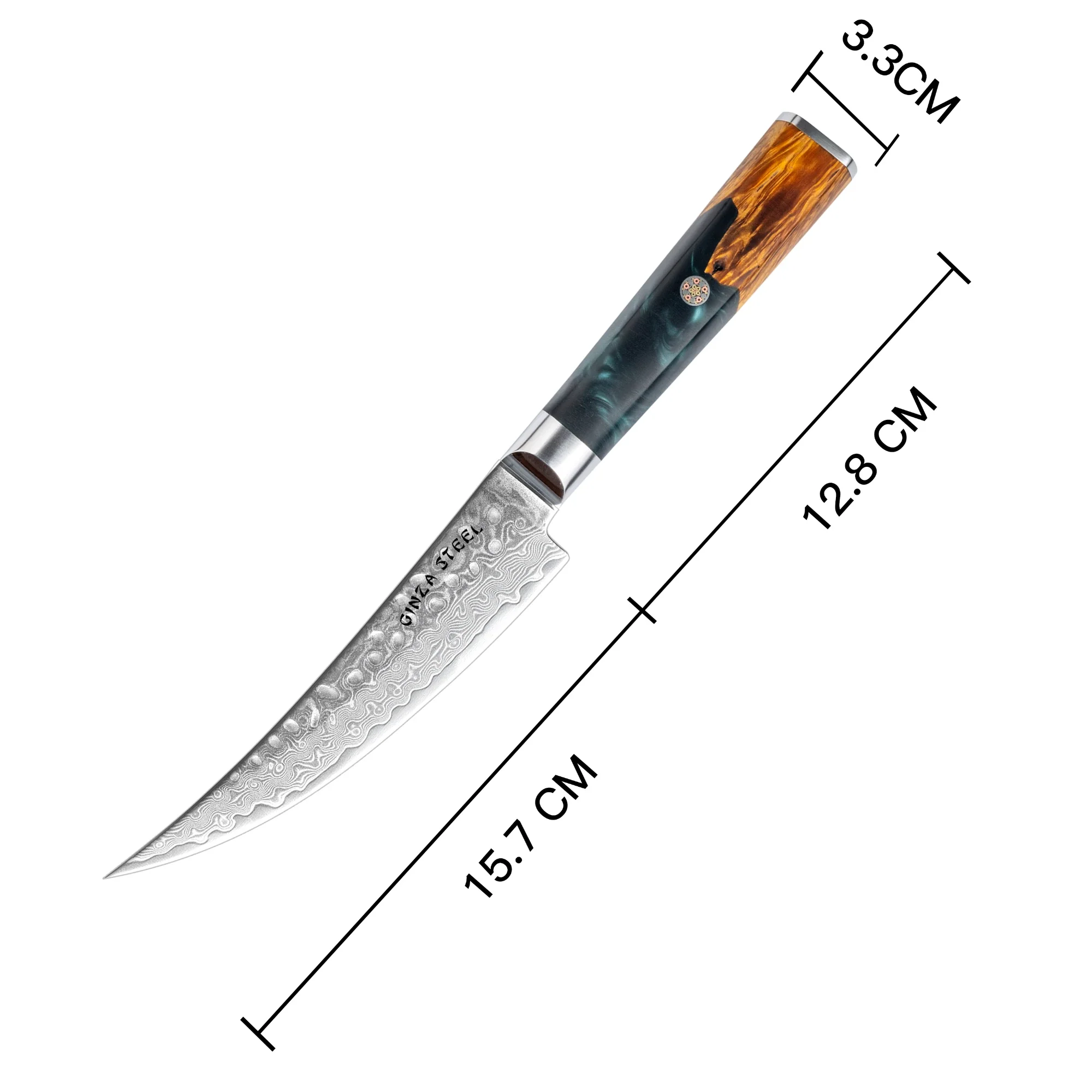 Kaze Katana 6" Boning Knife Damascus Steel VG10-Boning Knife-DECOROLALA