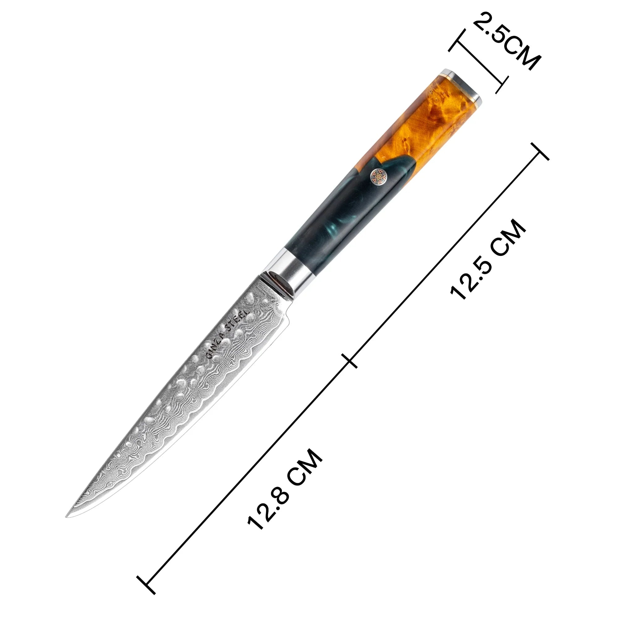 Kaze Katana 6? Utility Knife | Damascus Steel by Ginza Steel-Utility Knife-DECOROLALA