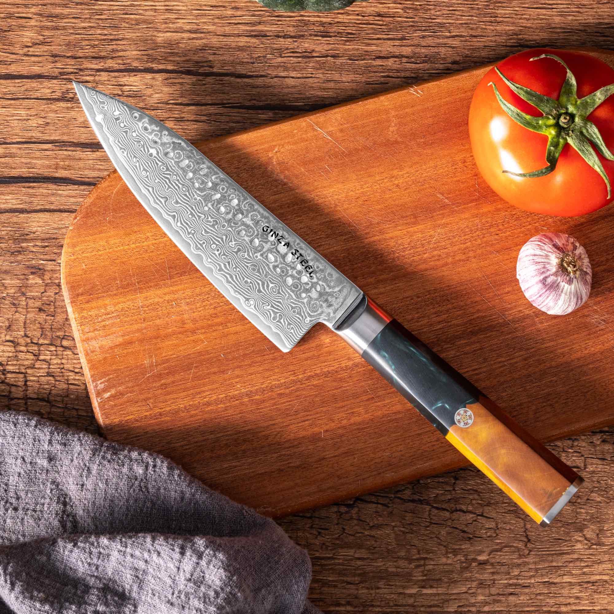 Kaze Katana | Chef Knife 6-in Damascus VG10 Steel 67 layer-Chef Knife-DECOROLALA