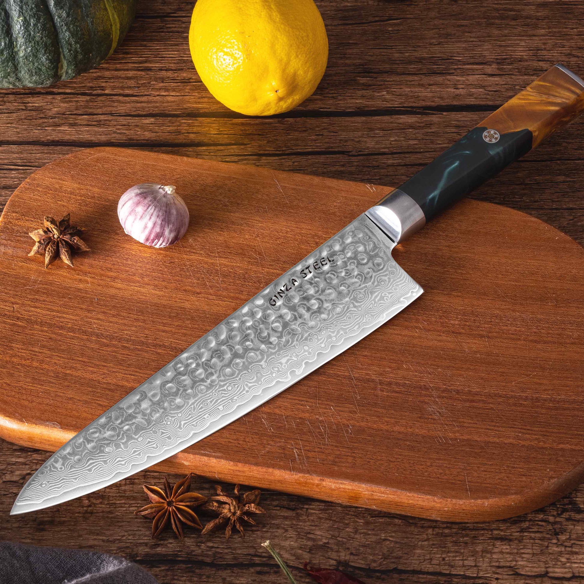 Kaze Katana Chef Knife 8" Damascus VG10 67 Layer-Chef Knife-DECOROLALA