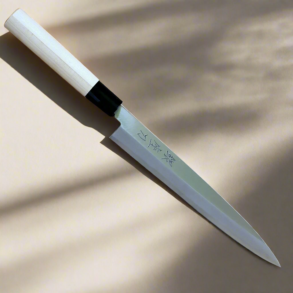 Kaze no Hikari 210 | Yanagiba 210mm carbon steel SK5, soft iron Blade | Made in Japan-Yanagiba-DECOROLALA