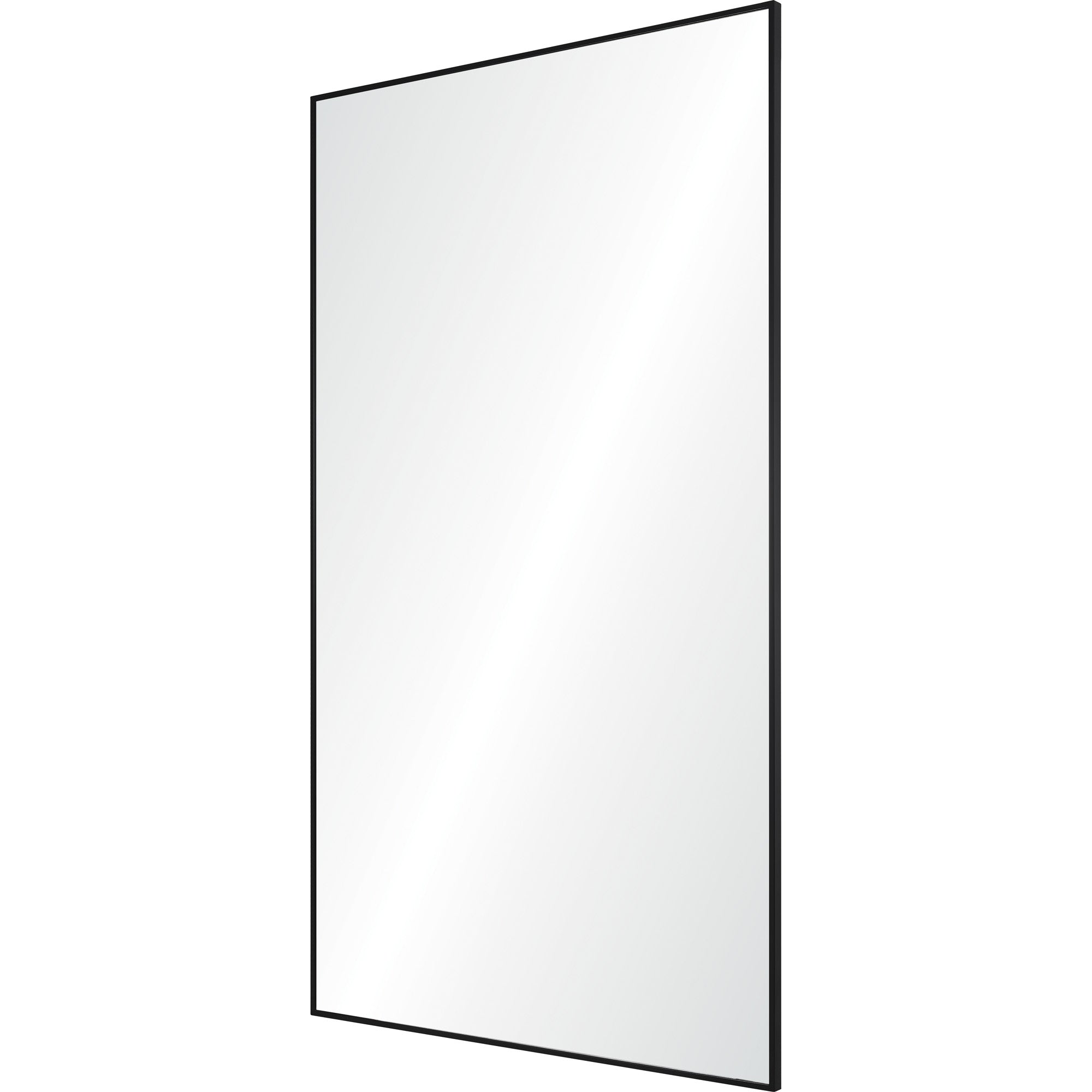Keene 83" Tall Rectangle Full Length Mirror, Black-Full Length Mirror-DECOROLALA