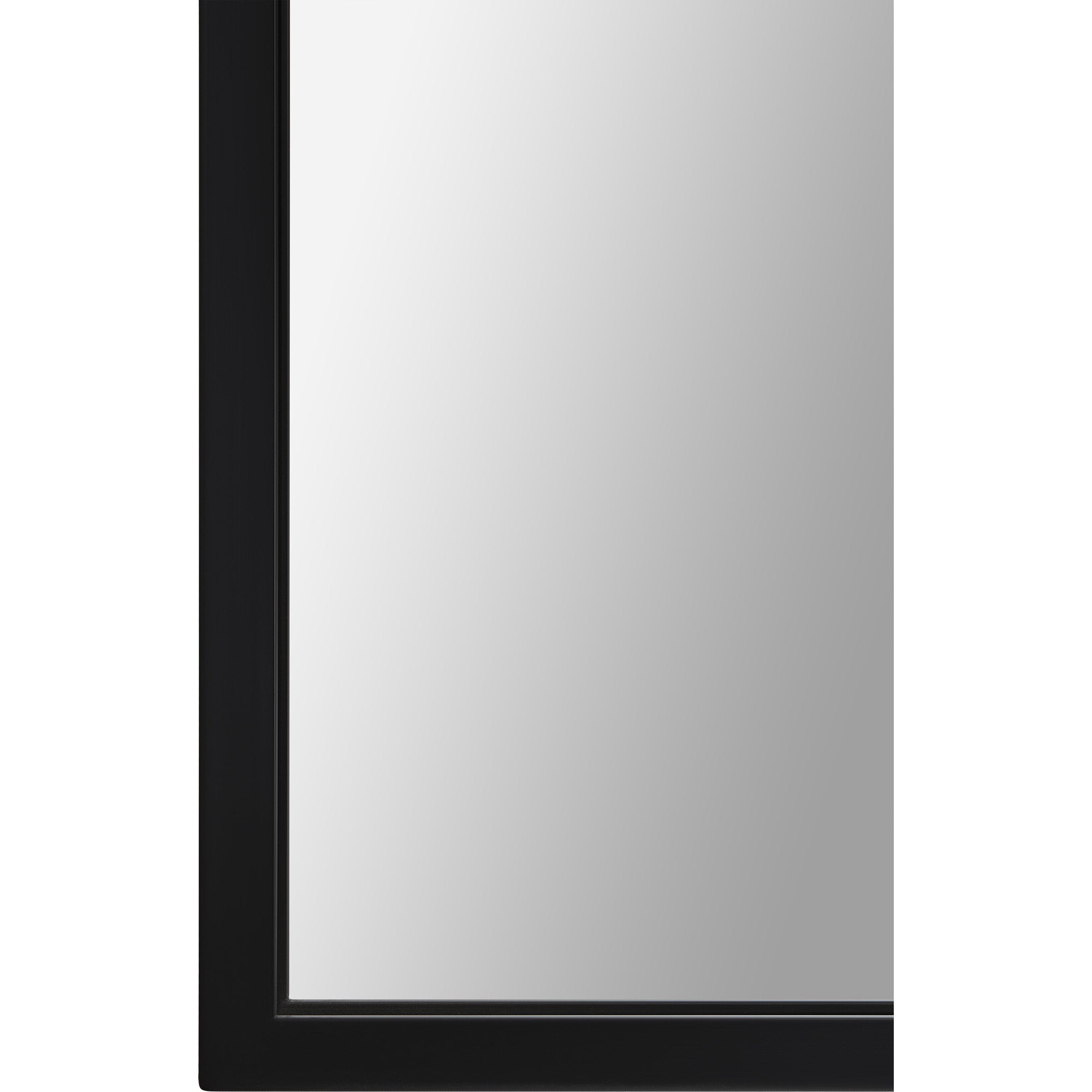 Keene 83" Tall Rectangle Full Length Mirror, Black-Full Length Mirror-DECOROLALA