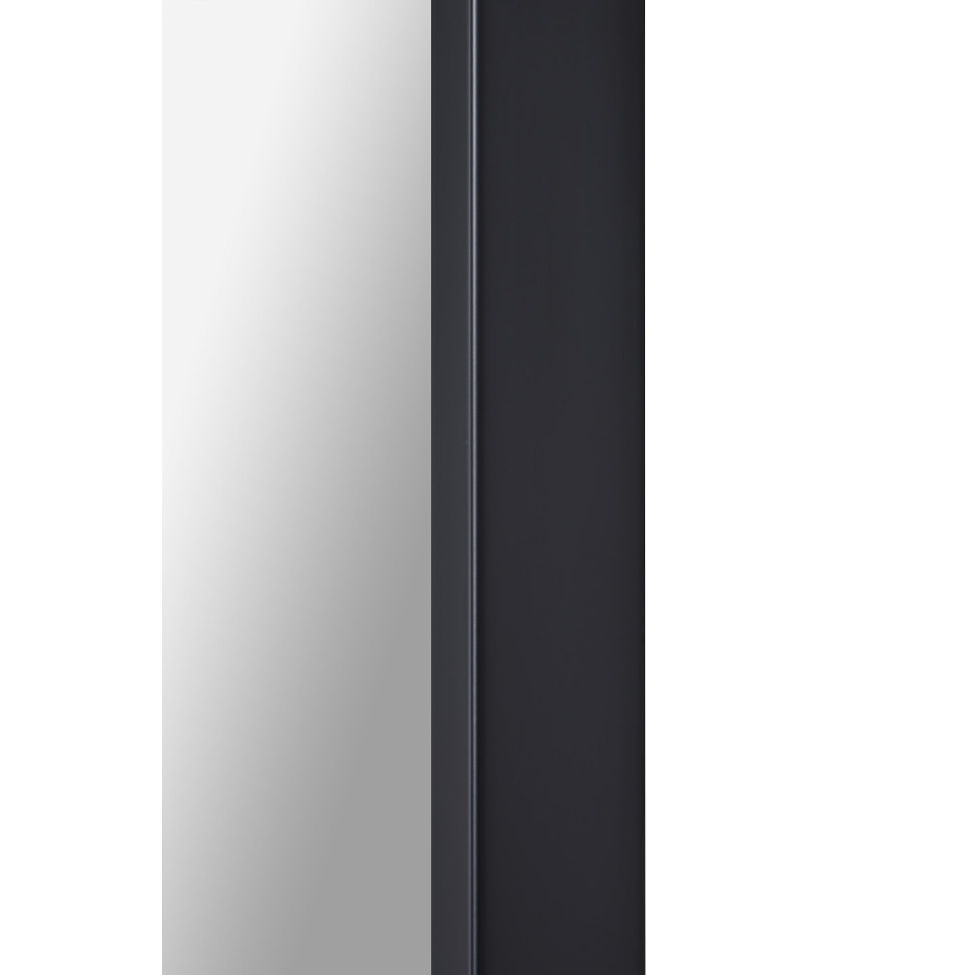 Keene 83" Tall Rectangle Full Length Mirror, Black-Full Length Mirror-DECOROLALA