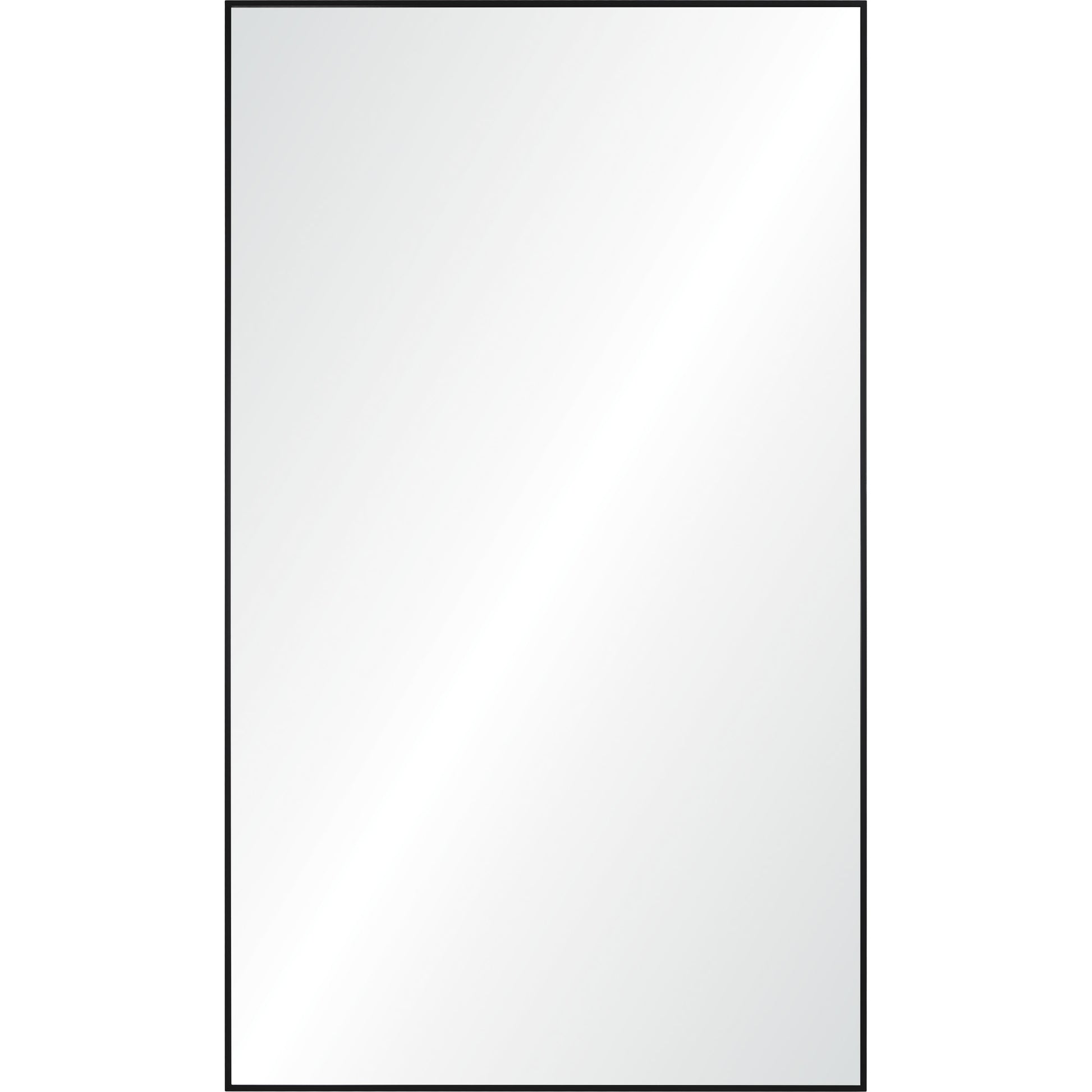 Keene 83" Tall Rectangle Full Length Mirror, Black-Full Length Mirror-DECOROLALA
