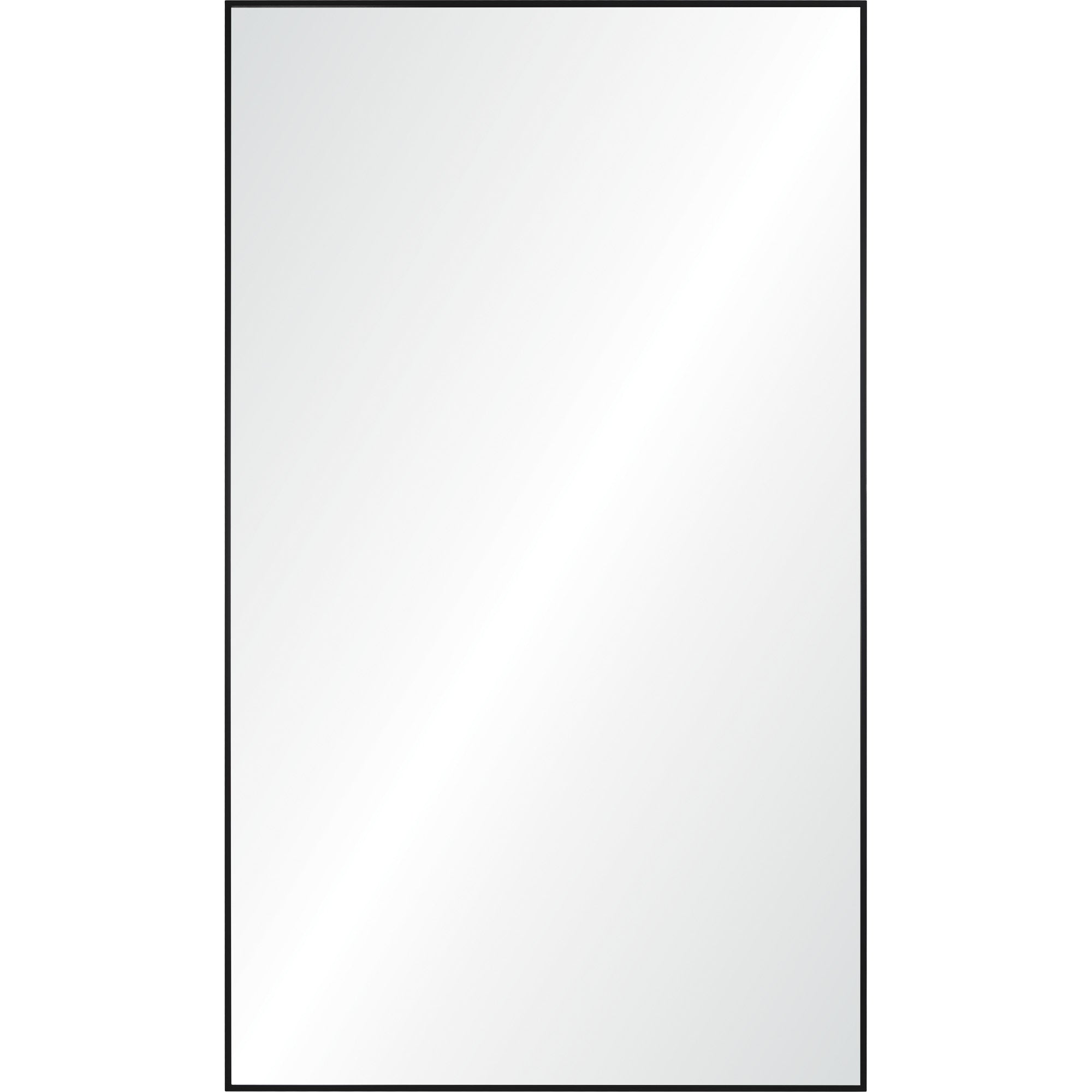 Keene 83" Tall Rectangle Full Length Mirror, Black-Full Length Mirror-DECOROLALA