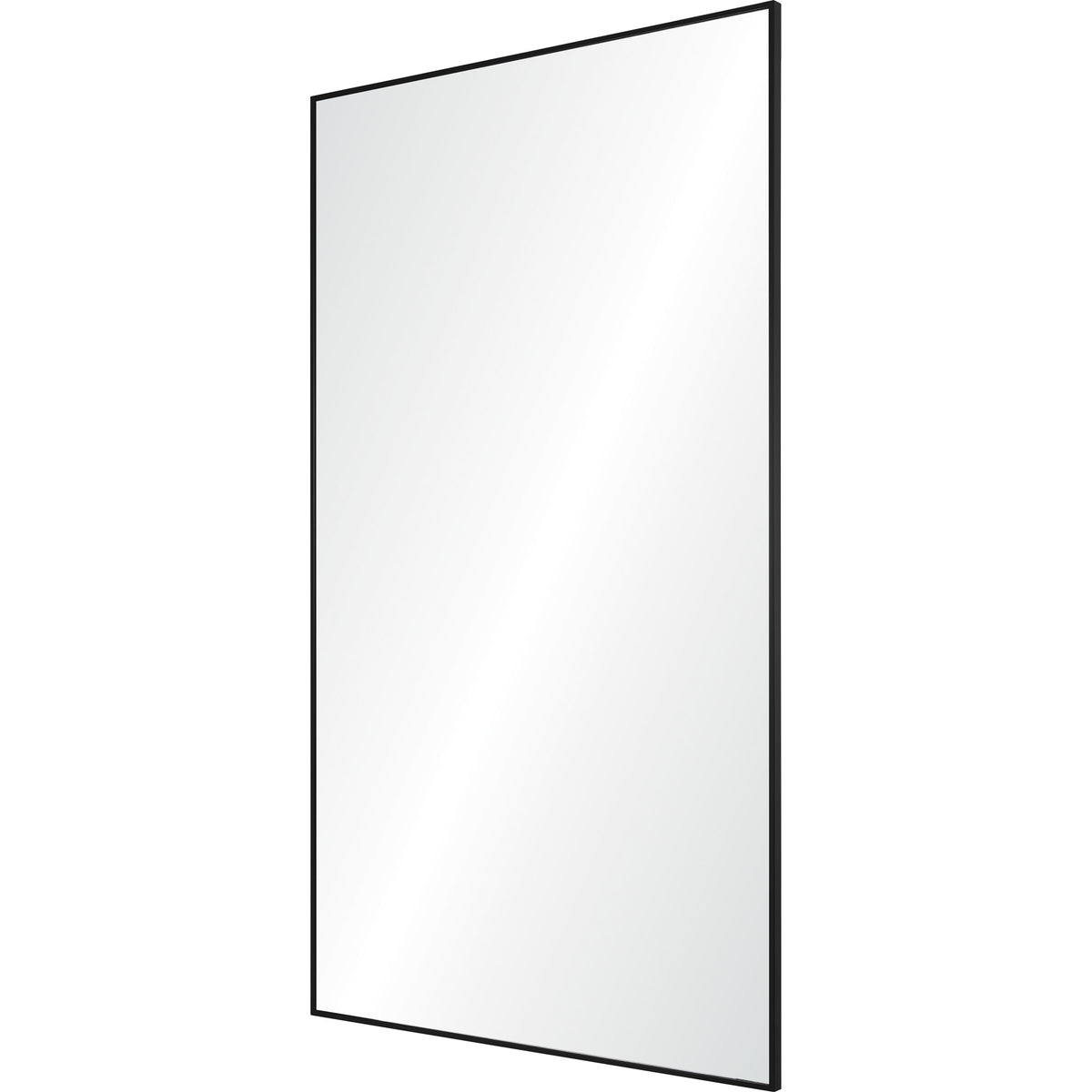 Keene 83" Tall Rectangle Full Length Mirror, Black-Full-Length Mirrors-DECOROLALA
