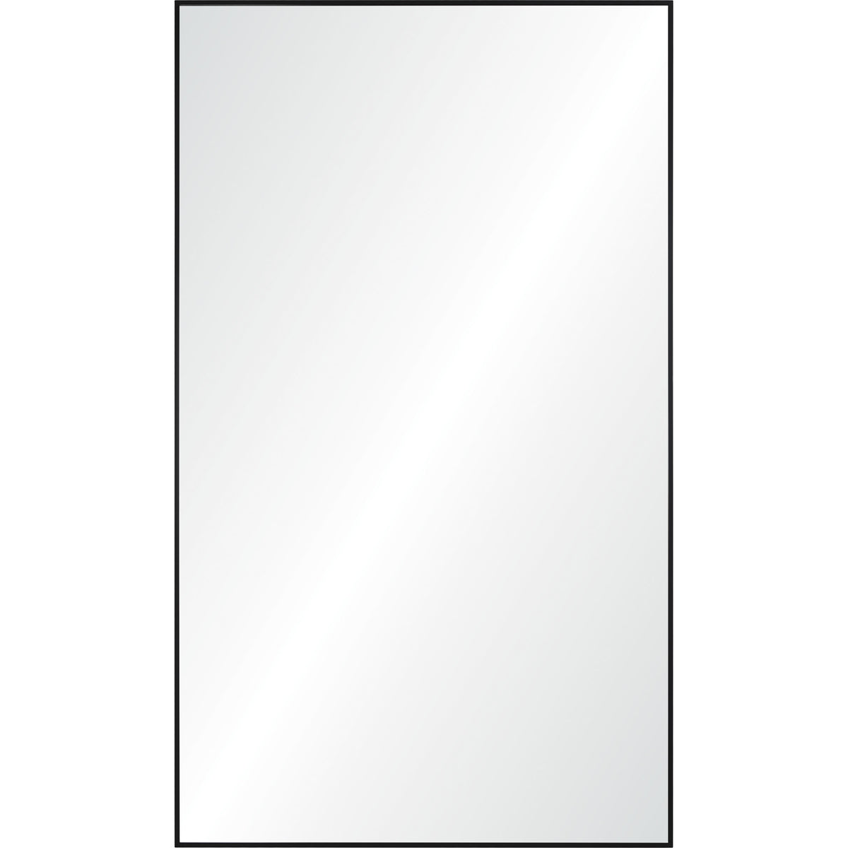 Keene 83" Tall Rectangle Full Length Mirror, Black-Full-Length Mirrors-DECOROLALA