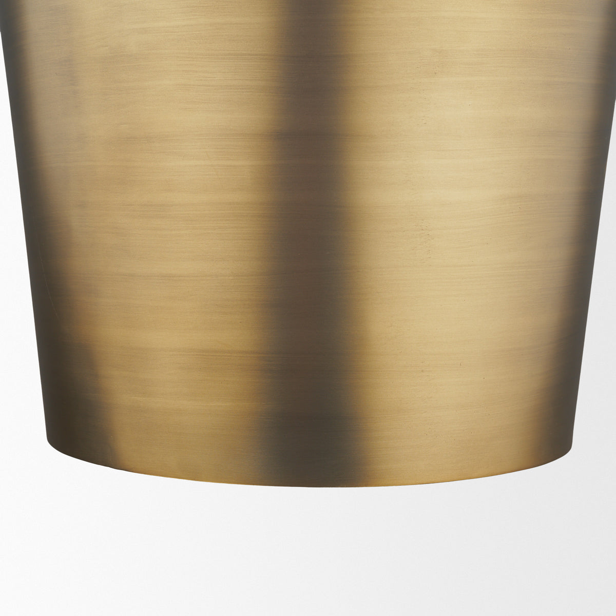 Keller Tall Antiqued Brass Metal 1-Light Pendant-Pendant Lighting-DECOROLALA