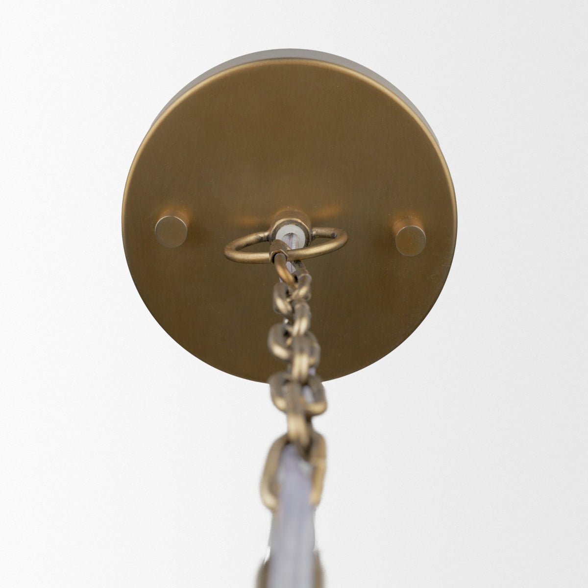 Keller Tall Antiqued Brass Metal 1-Light Pendant-Pendant Lighting-DECOROLALA