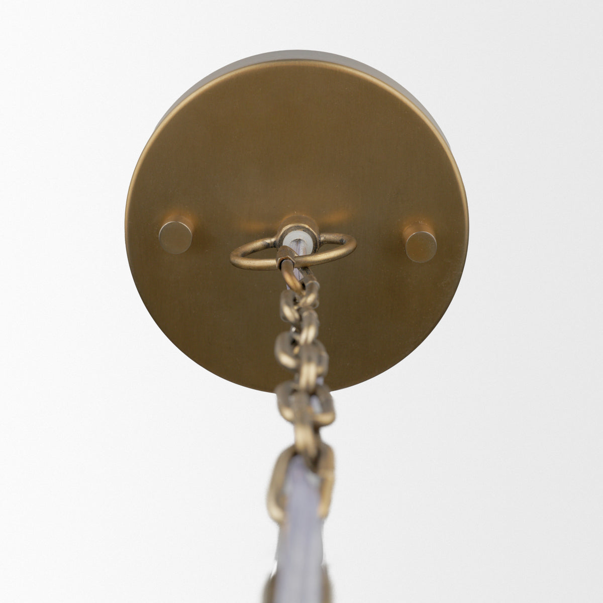 Keller Wide Antiqued Brass Metal 1-Light Pendant-Pendant Lighting-DECOROLALA