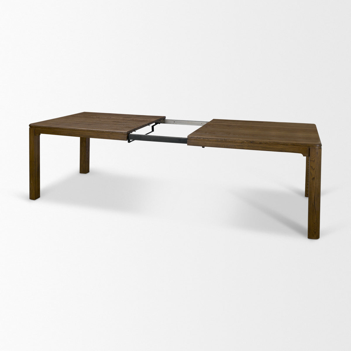 Kendrix 104"L x 42"W Rectangular Extendable Dining Table | Modern | Dark Brown Wood | Seats 10-Dining Tables-DECOROLALA