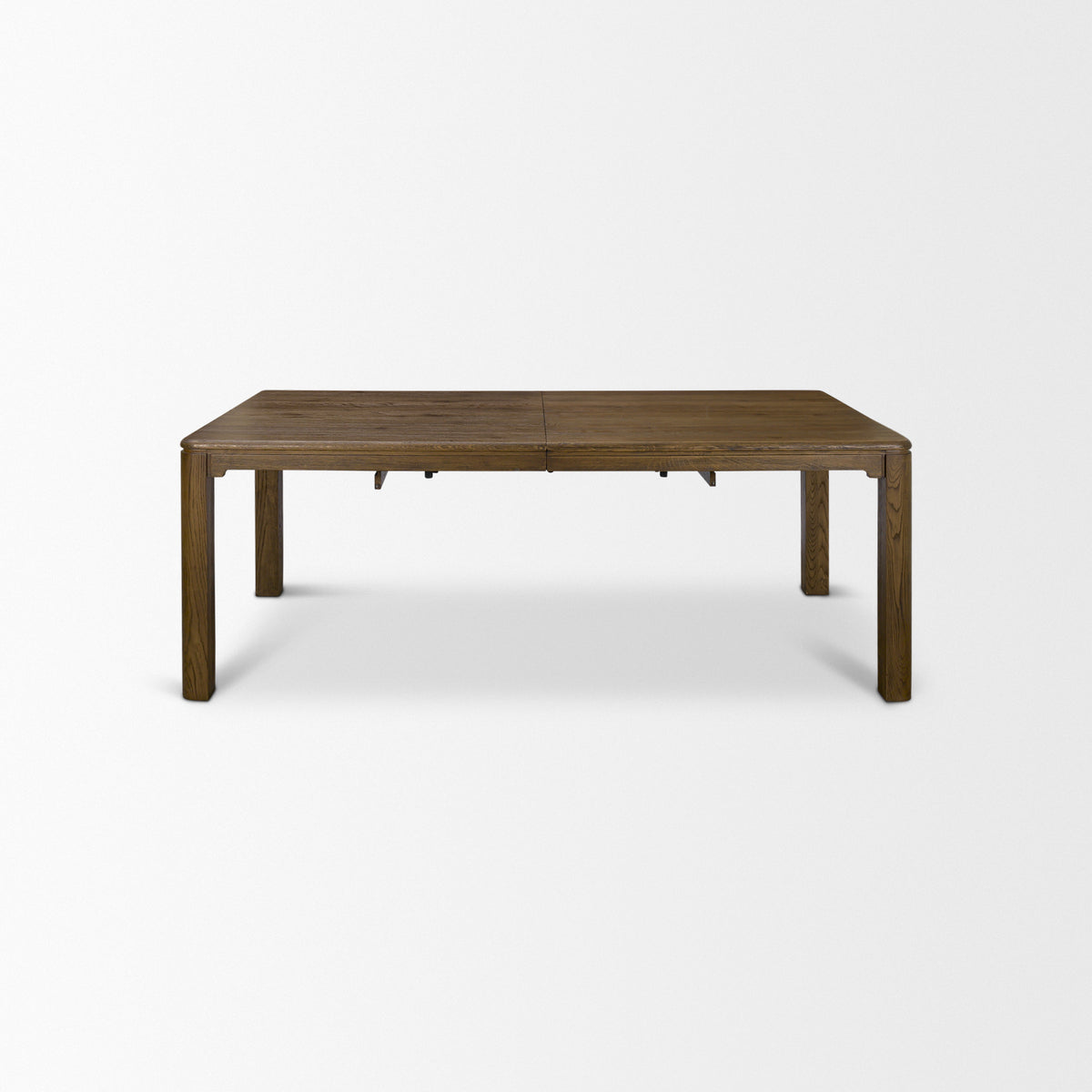 Kendrix 104"L x 42"W Rectangular Extendable Dining Table | Modern | Dark Brown Wood | Seats 10-Dining Tables-DECOROLALA