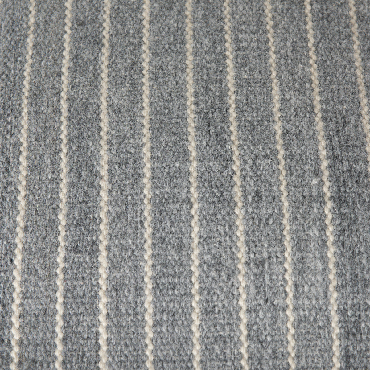 Kensie Large Blue Striped Pouf-Poufs-DECOROLALA