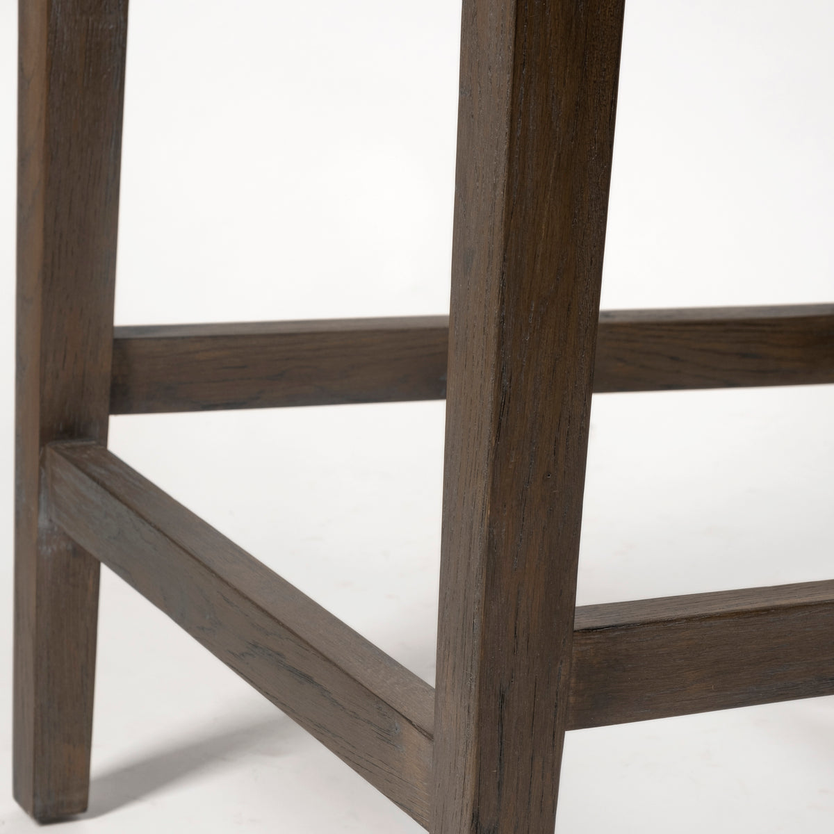 Kensington 27.5" Seat Height Fabric Seat Brown Wood Frame Counter Stool-Bar Stools-DECOROLALA