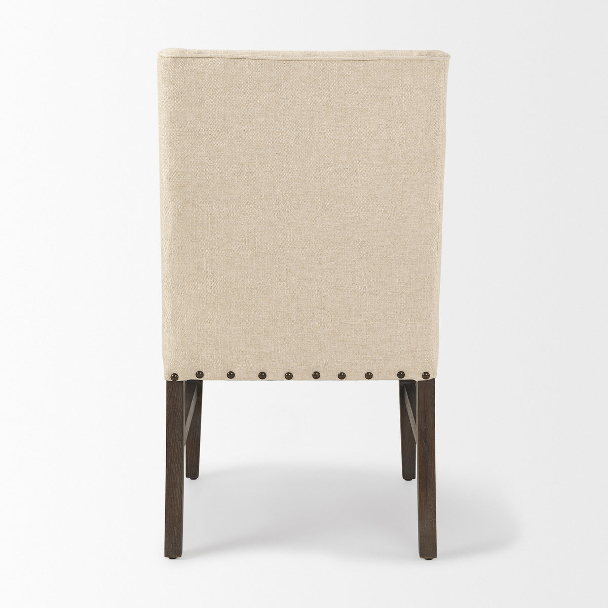 Kensington High-Back Dining Side Chair | Fabric w/ Wood-Dining Chairs-DECOROLALA