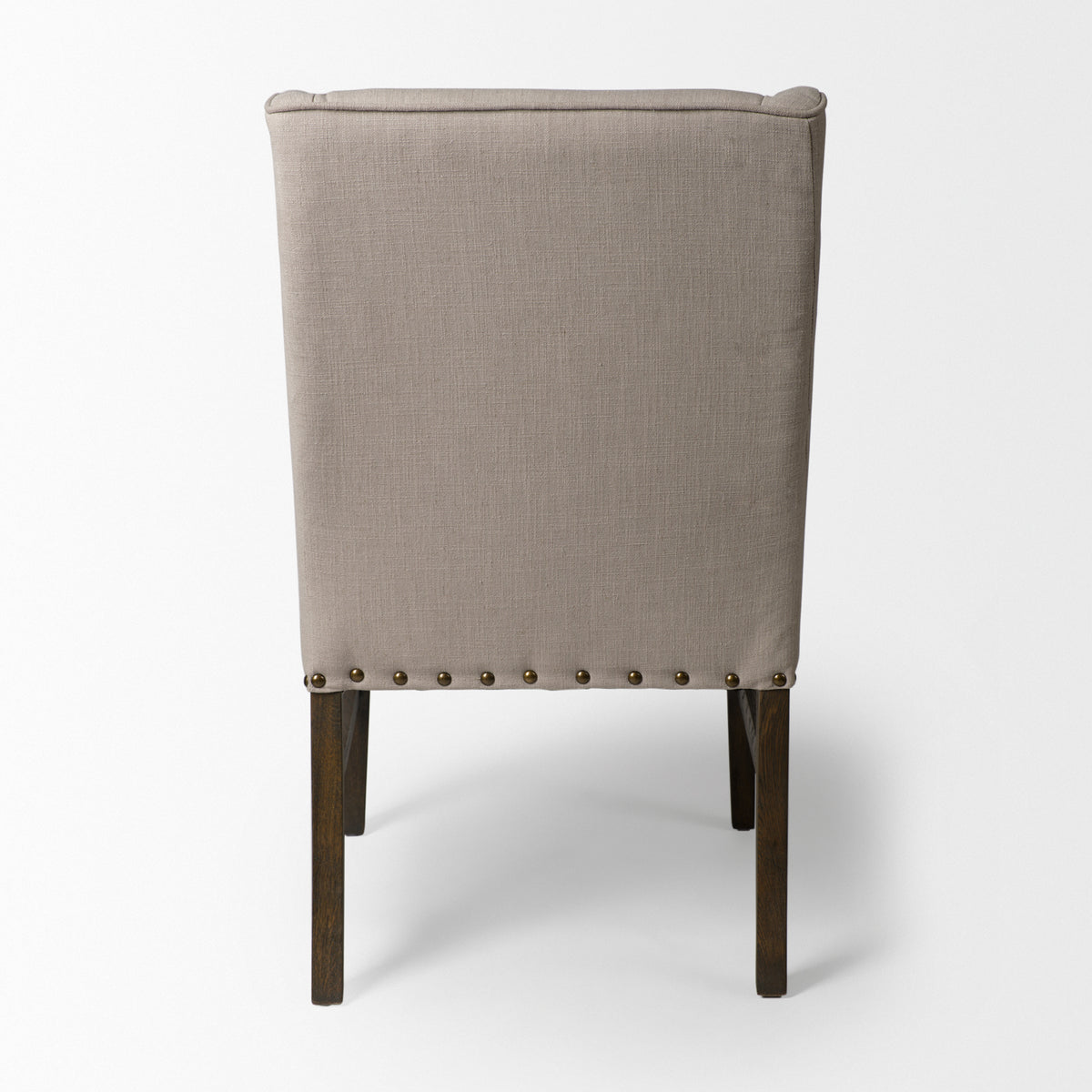 Kensington High-Back Dining Side Chair | Fabric w/ Wood-Dining Chairs-DECOROLALA