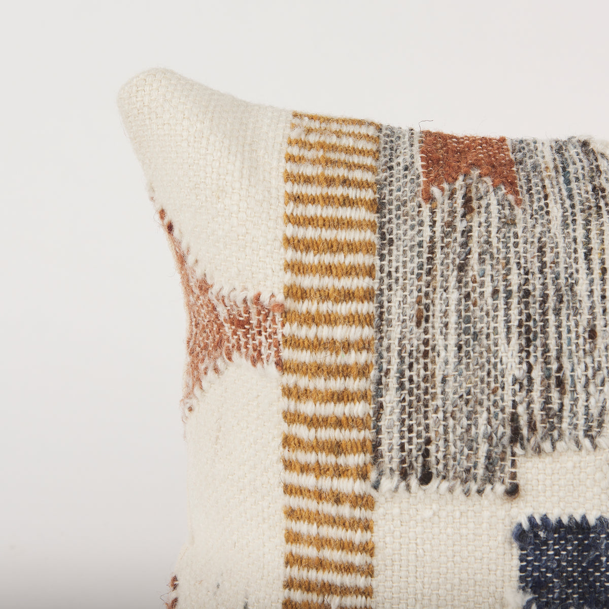 Kenzie 13x21 Multi Colored Print Lumbar Pillow Cover w/ Down Filler-Decorative Pillows-DECOROLALA