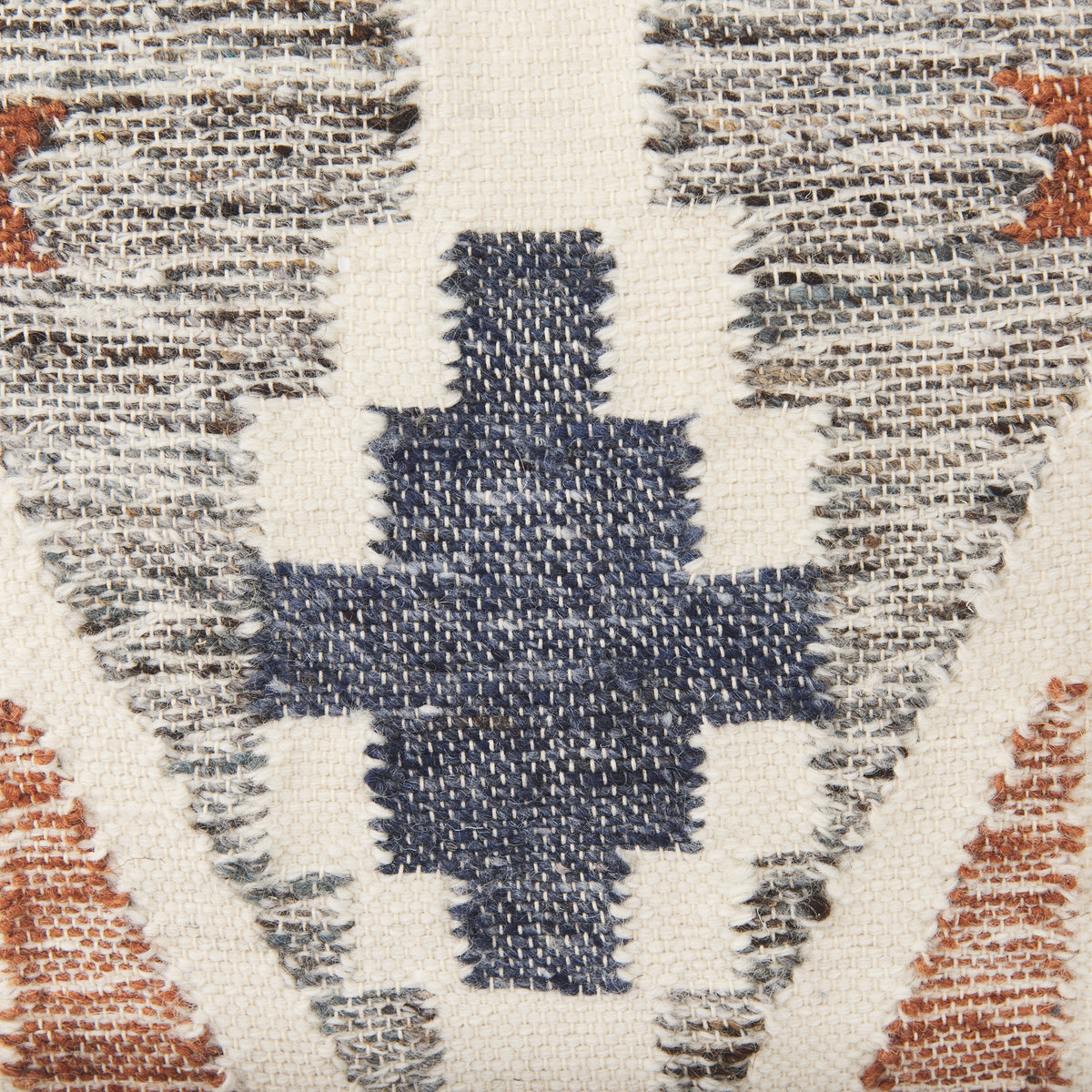 Kenzie Handwoven Wool Ikat Pillow Cover (Min Order Qty 2)-Decorative Pillows-DECOROLALA