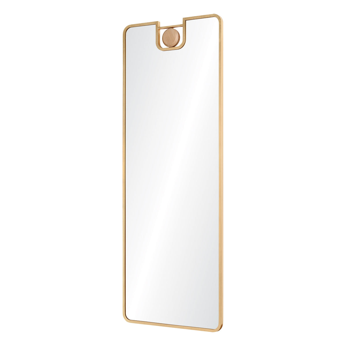Kepler 65" Tall Rectangle Full Length Mirror, Yellow-Full-Length Mirrors-DECOROLALA