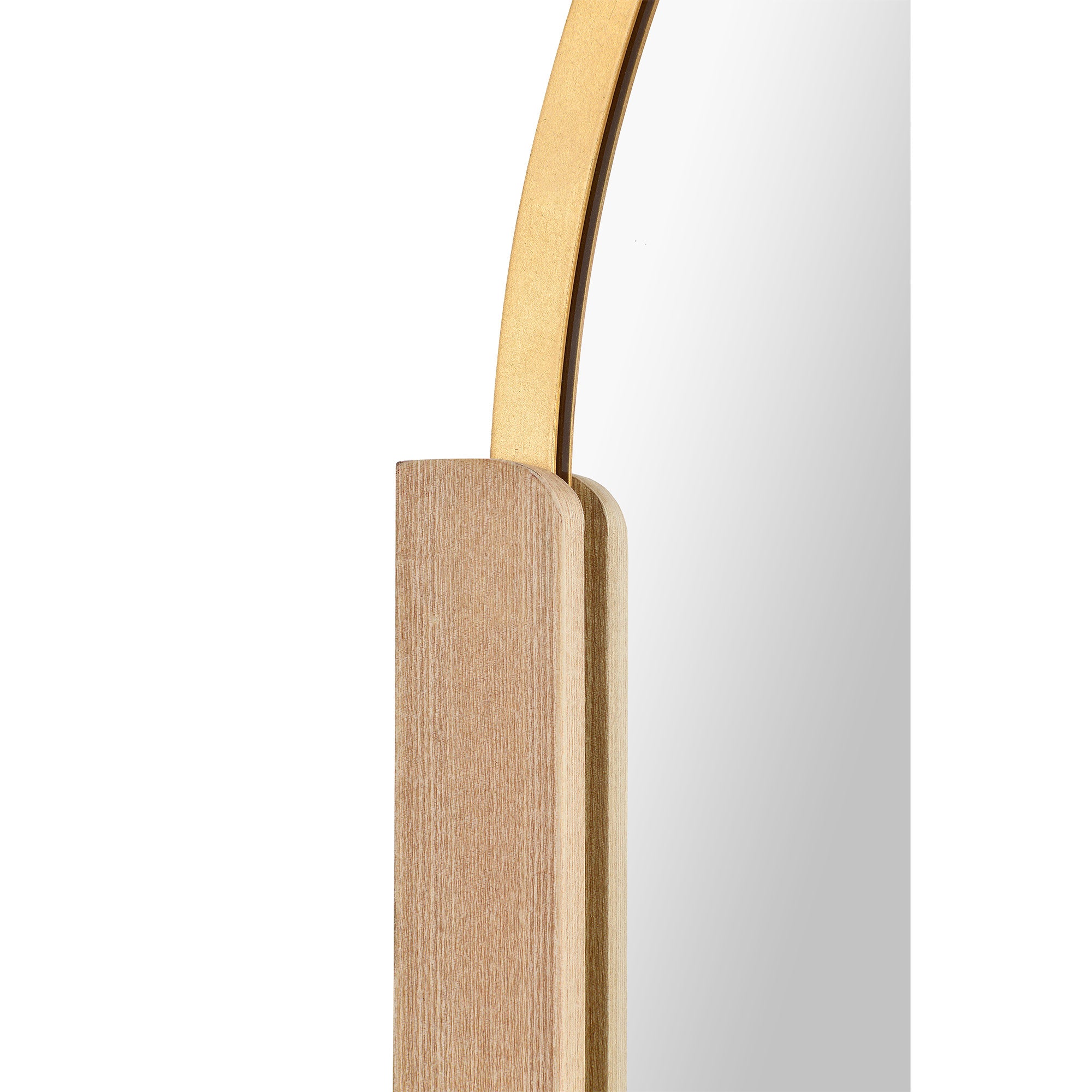 Kerianne 41" Tall Oval Wall Mirror, Yellow-Mirror-DECOROLALA