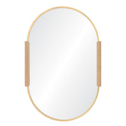 Kerianne 41" Tall Oval Wall Mirror, Yellow-Mirror-DECOROLALA