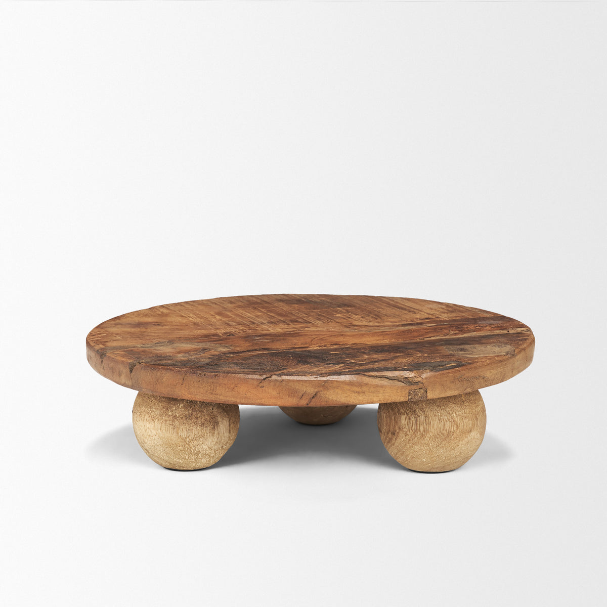 Kerra Small Solid Reclaimed Wood Tray-Trays-DECOROLALA