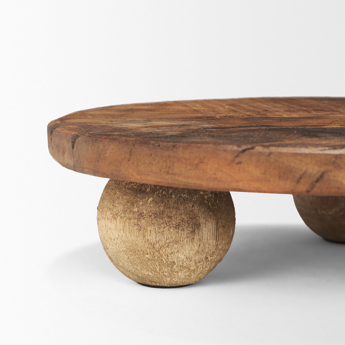 Kerra Small Solid Reclaimed Wood Tray-Trays-DECOROLALA