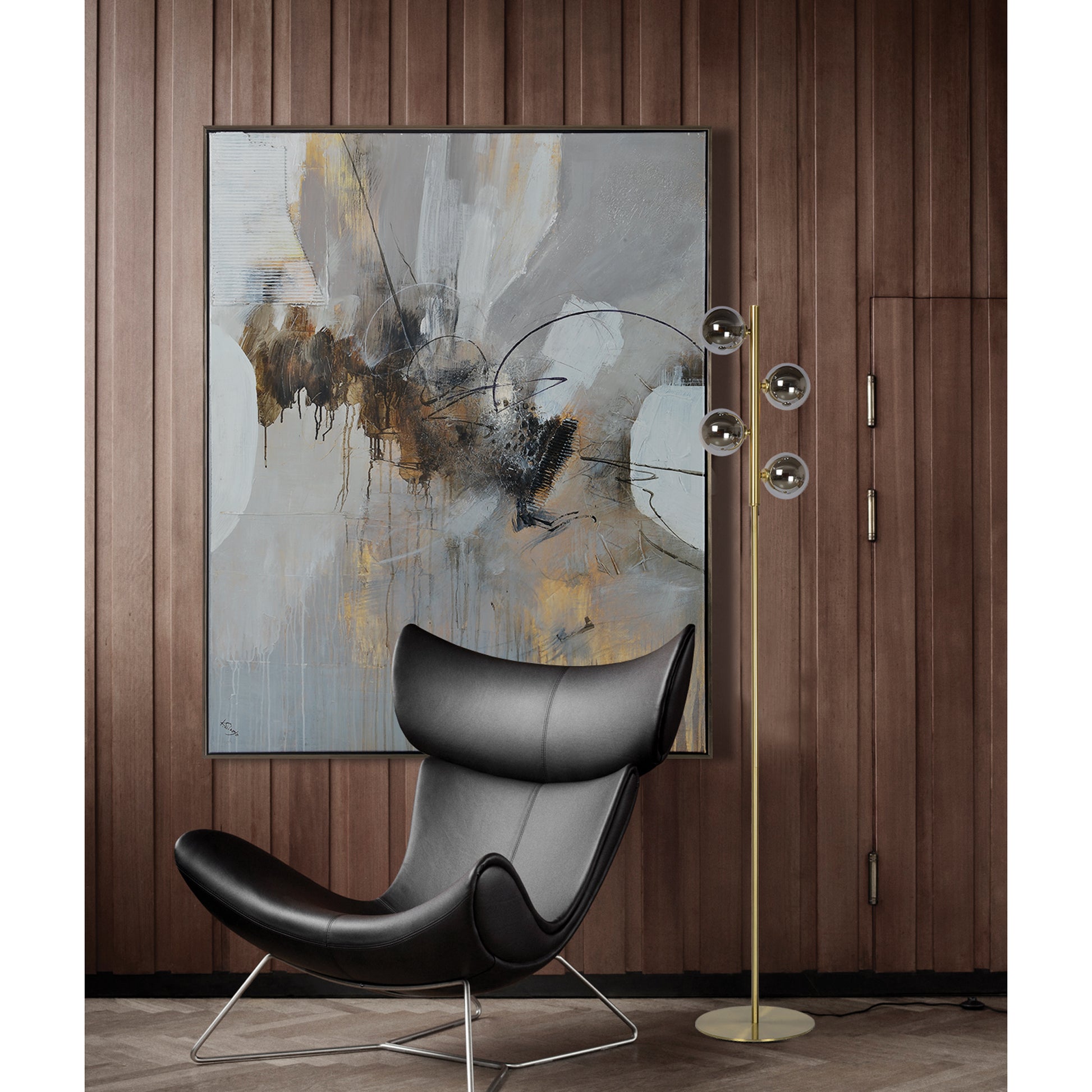 Keys 40" Wide Canvas Art, Grey-Canvas Art-DECOROLALA