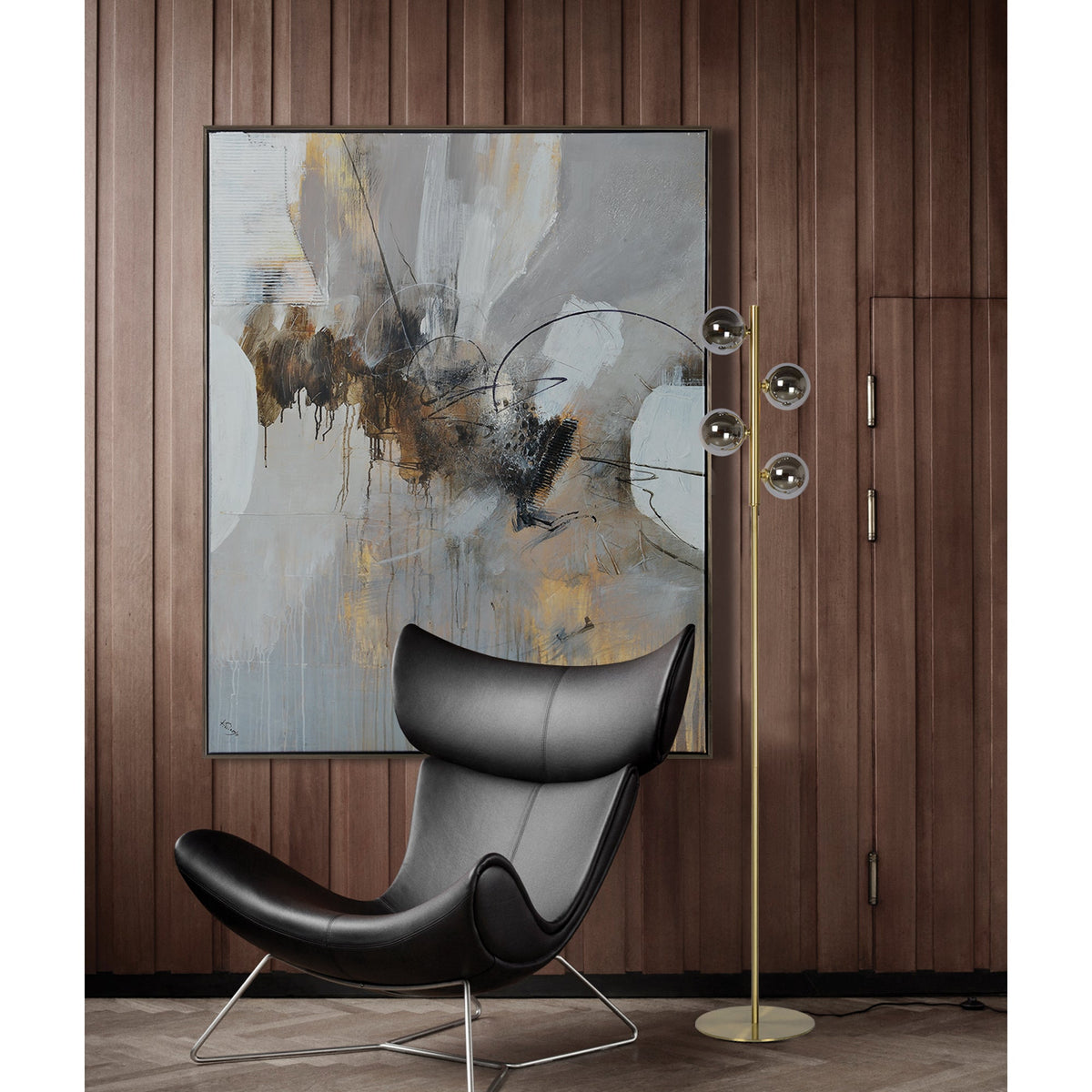 Keys 40" Wide Canvas Art, Grey-Canvas Prints-DECOROLALA