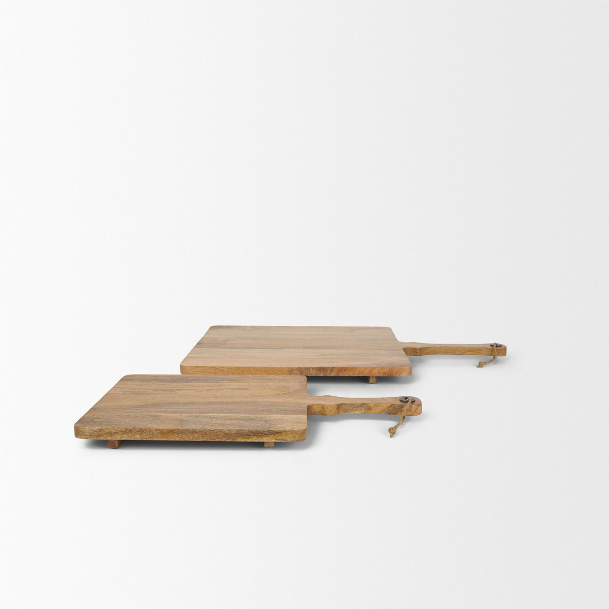 Khana Natural Solid Wood Square Serving Boards-Trays-DECOROLALA