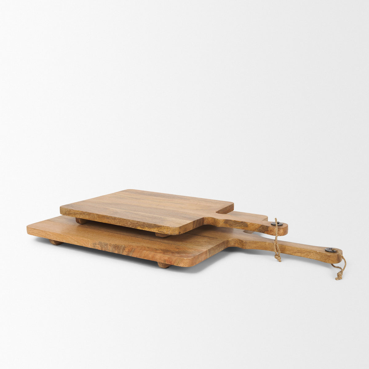 Khana Natural Solid Wood Square Serving Boards-Trays-DECOROLALA
