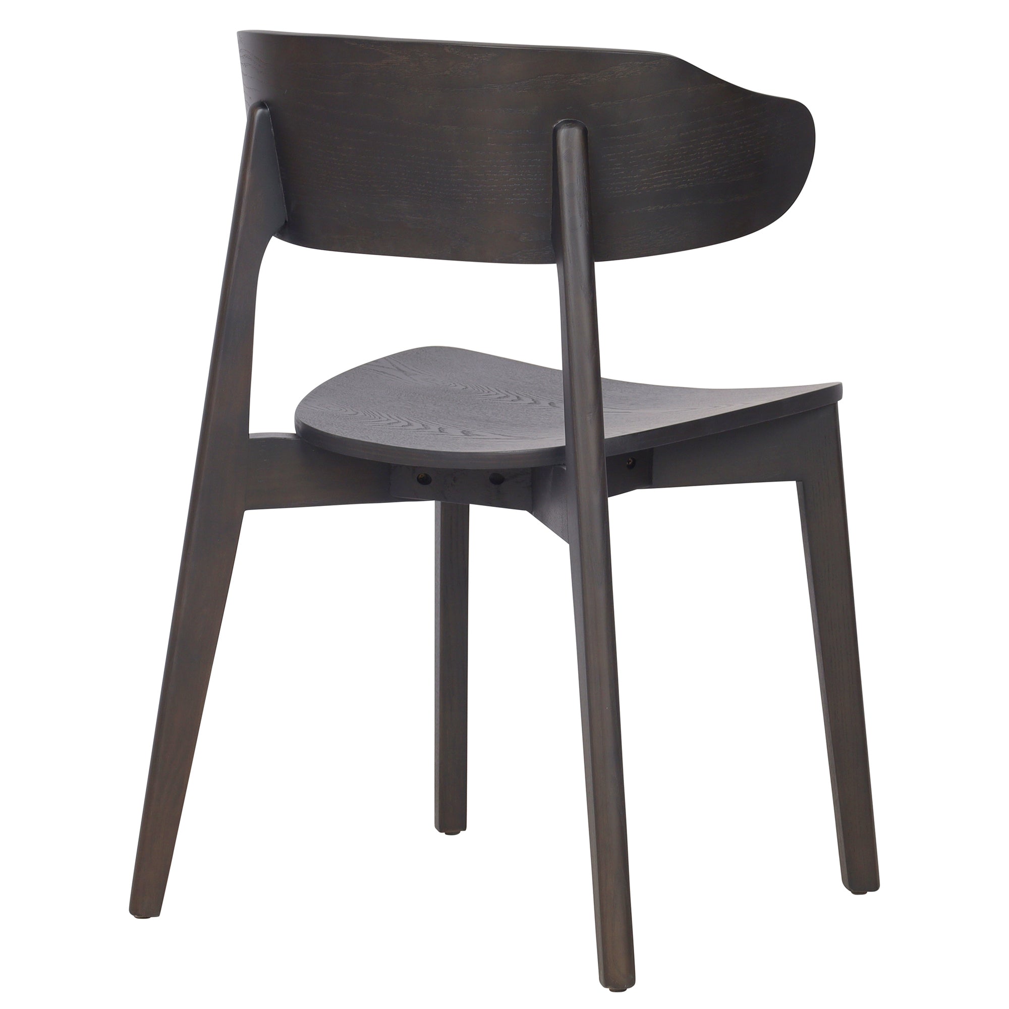 Khari Dining Chair - Mocha Mid-Century Modern Ash Wood-DECOROLALA