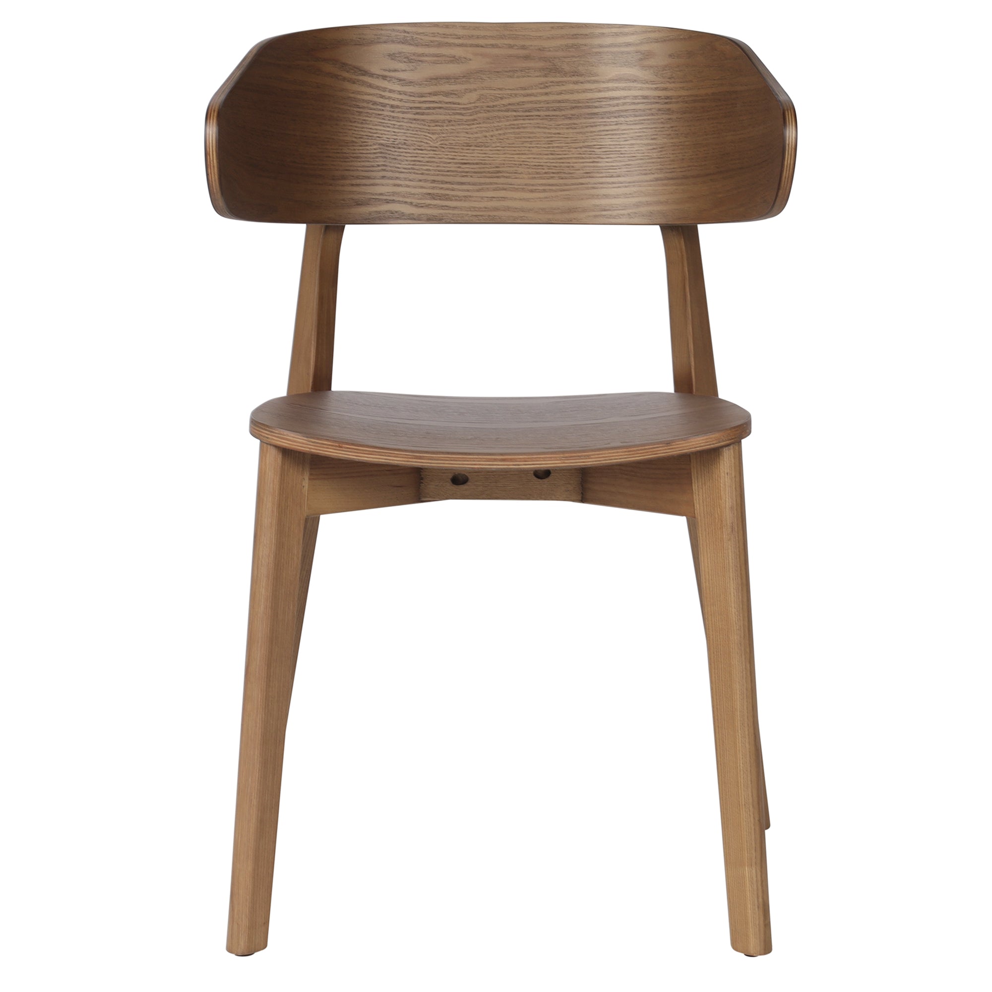 Khari Dining Chair - Walnut Mid-Century Modern Solid Wood-DECOROLALA