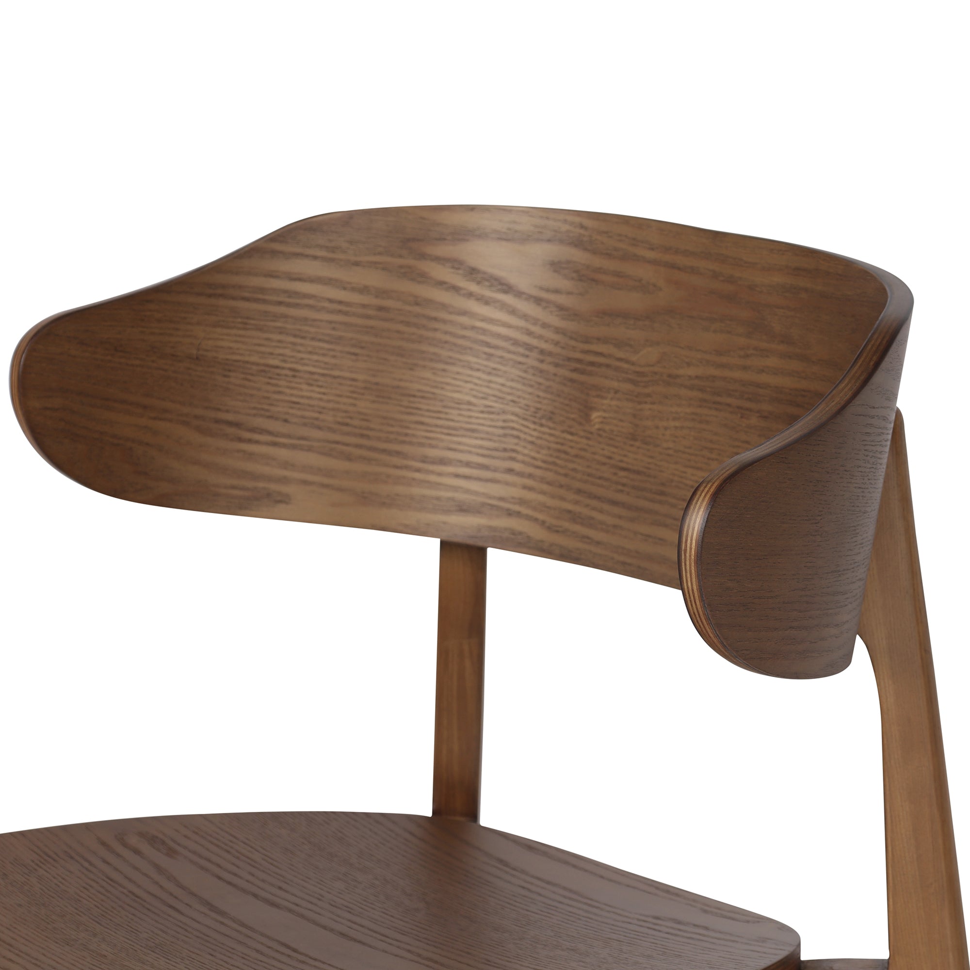 Khari Dining Chair - Walnut Mid-Century Modern Solid Wood-DECOROLALA
