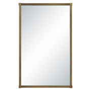 Khaya 35" H x 22" W Wall Mirror, Yellow-Mirror-DECOROLALA