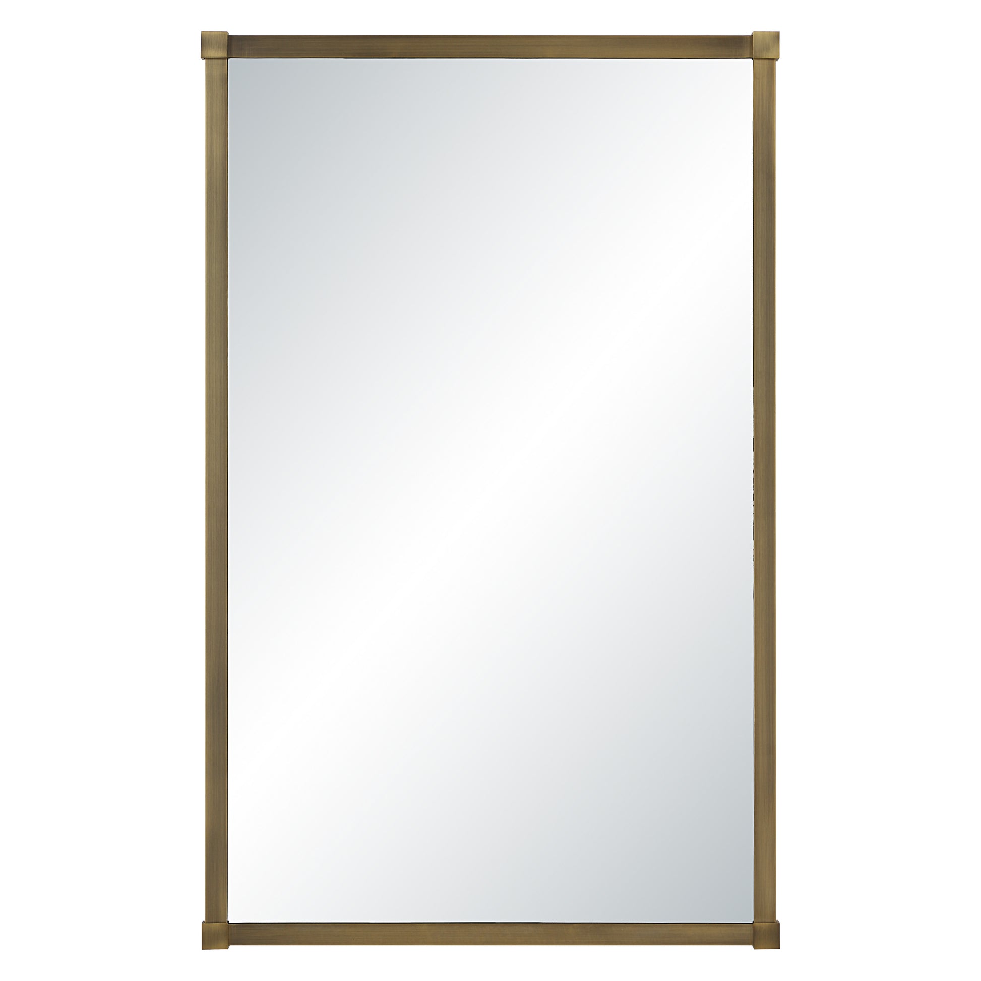 Khaya 35" H x 22" W Wall Mirror, Yellow-Mirror-DECOROLALA