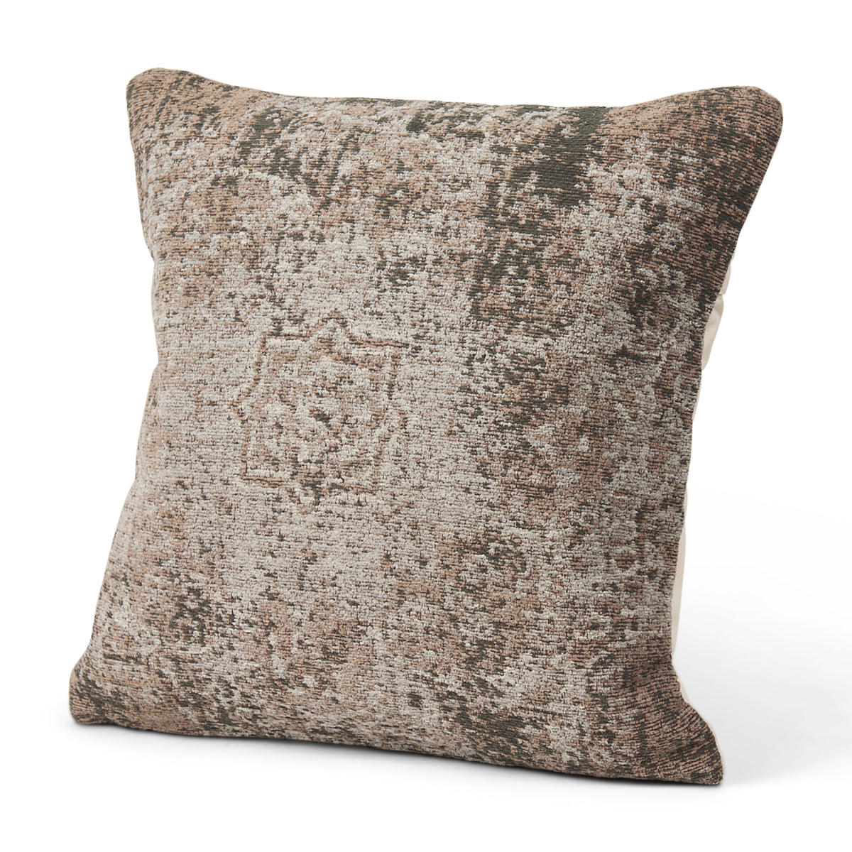 Khloe 20x20 Taupe Square Pillow Cover w/Filler-Decorative Pillows-DECOROLALA