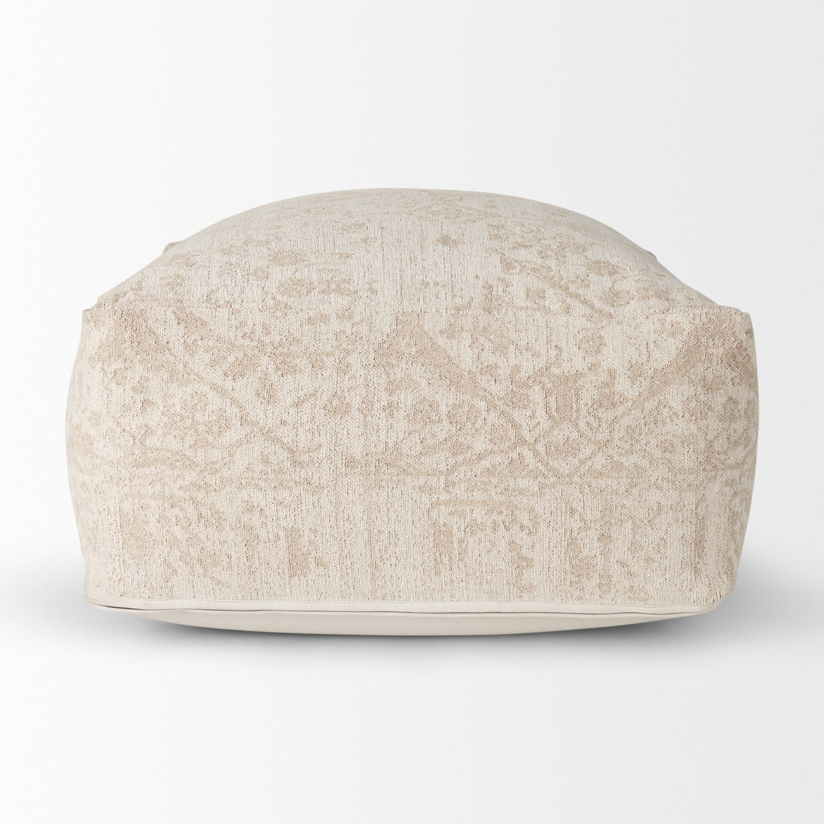 Khloe Large Cream Pouf-Poufs-DECOROLALA