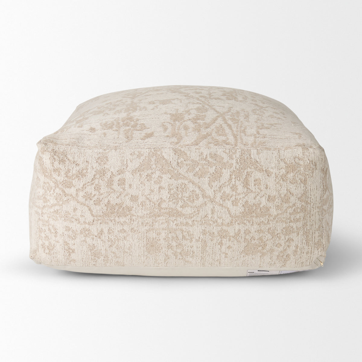 Khloe Large Cream Pouf-Poufs-DECOROLALA