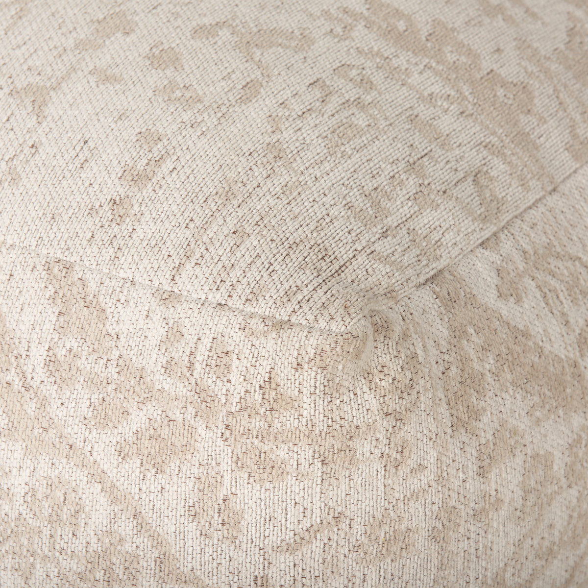 Khloe Large Cream Pouf-Poufs-DECOROLALA