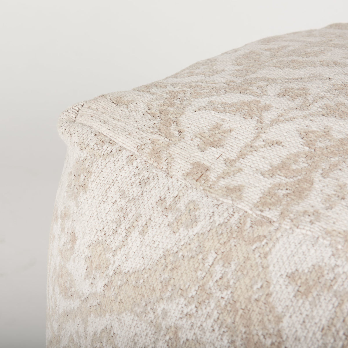 Khloe Small Cream Pouf-Poufs-DECOROLALA