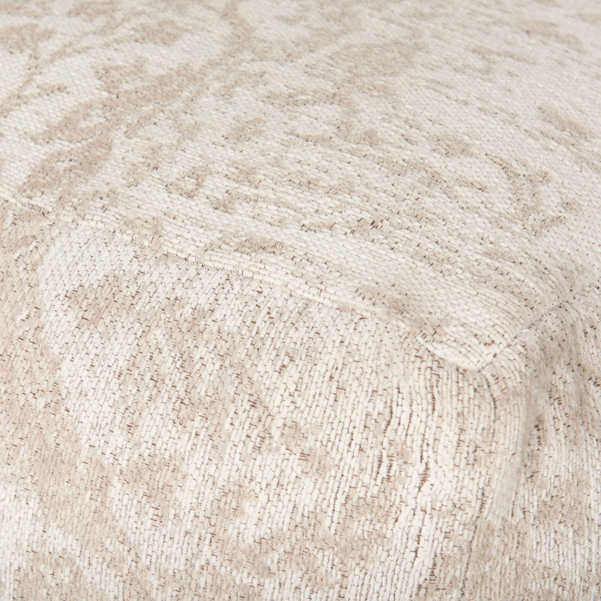 Khloe Small Cream Pouf-Poufs-DECOROLALA