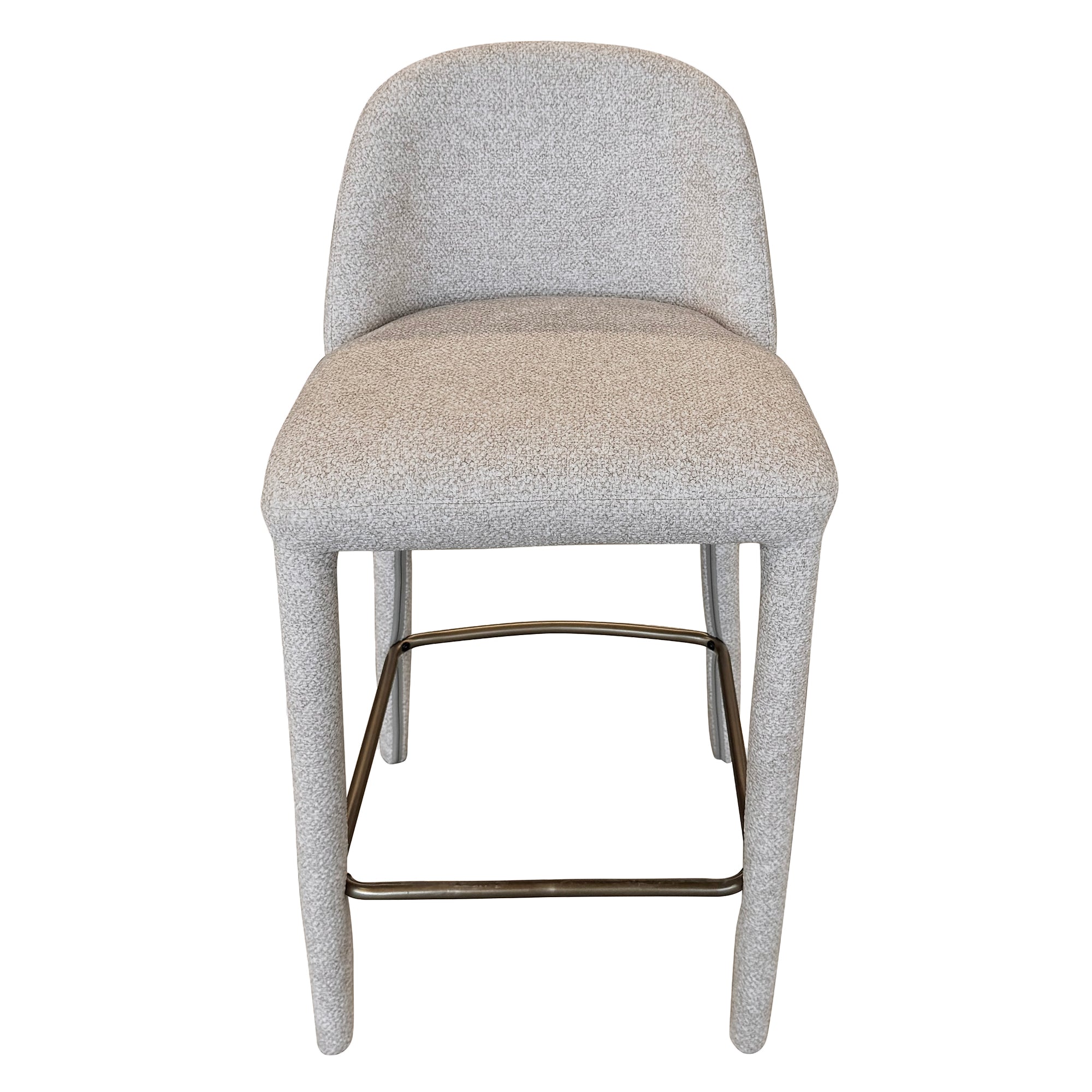 Kiara 26" Counter Stool - Beige Textured Fabric-DECOROLALA
