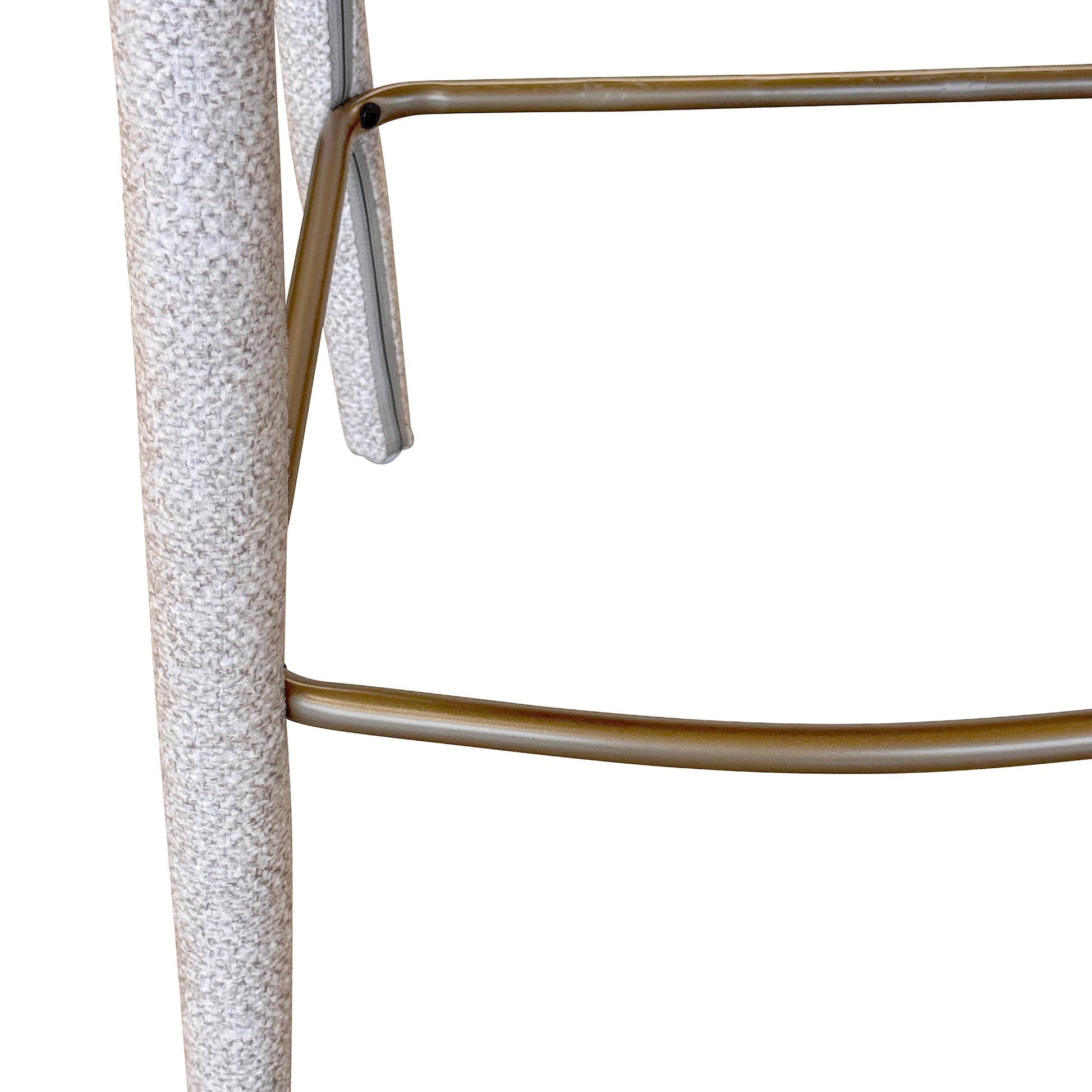 Kiara 26" Counter Stool - Beige Textured Fabric-DECOROLALA